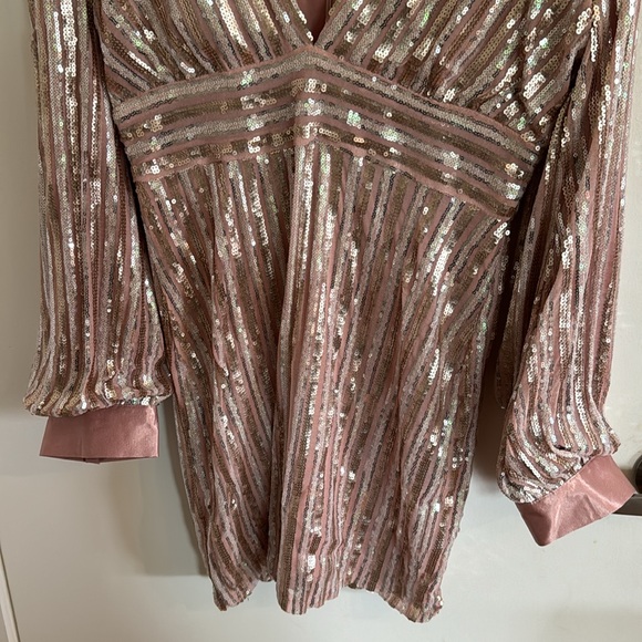 NWT Honey Punch Sequin Mini Dress - Picture 2 of 4